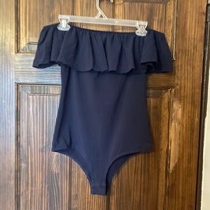 J.Crew Ruffle Bodysuit